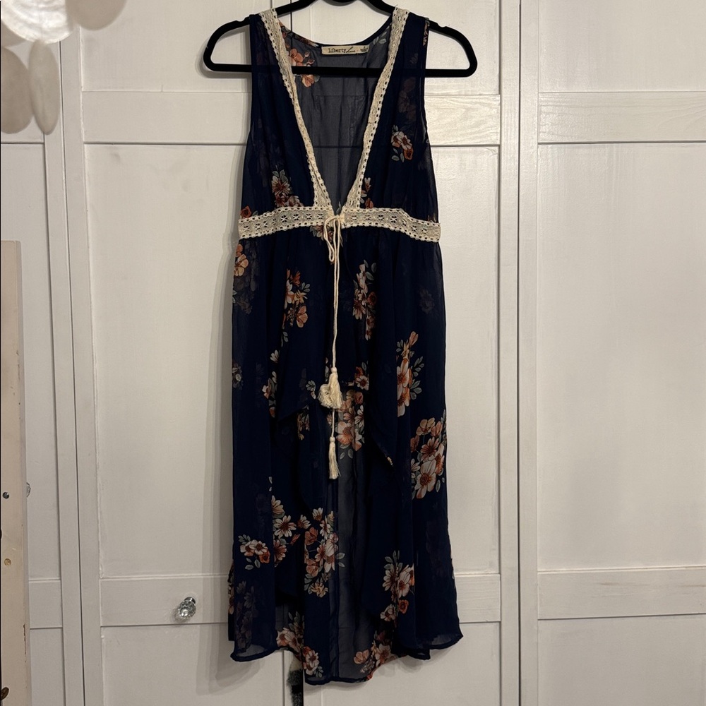 Liberty Love Navy Floral vest